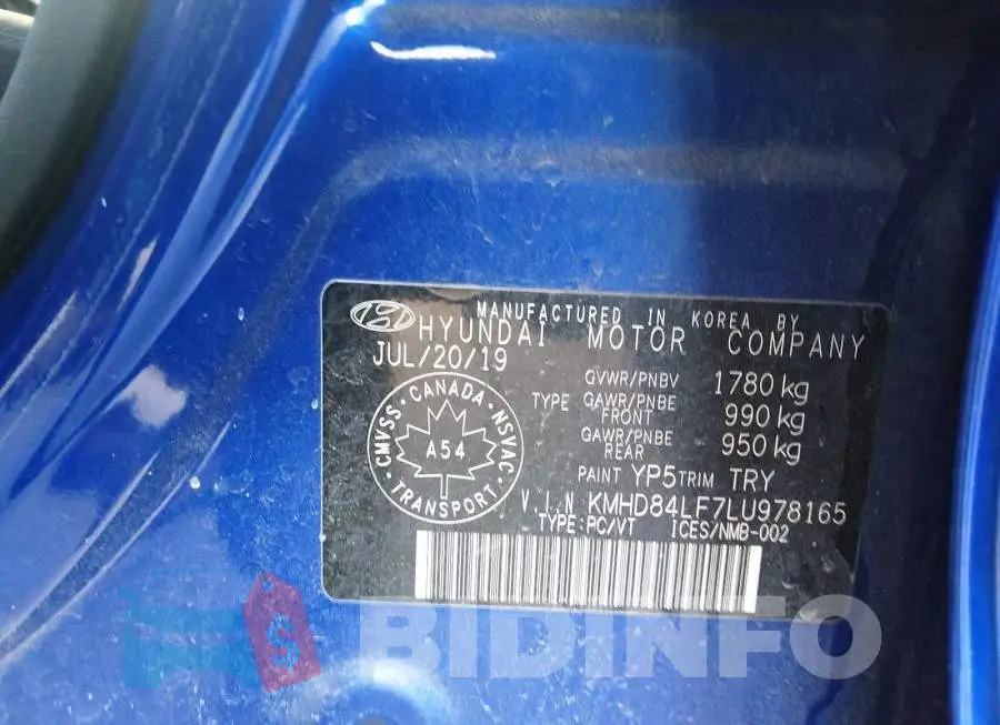 KMHD84LF7LU978165 Photo# 9