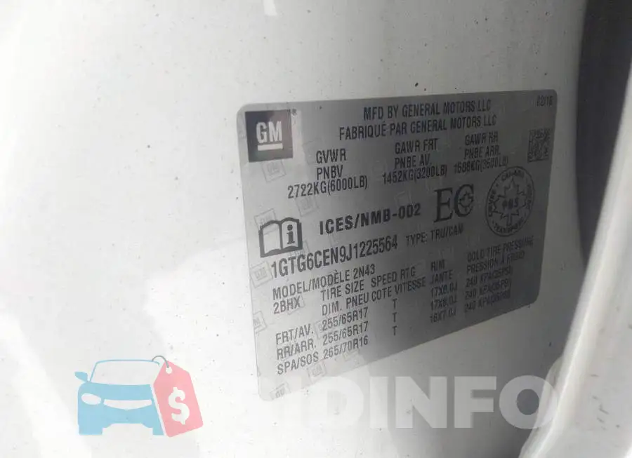 1GTG6CEN9J1225564 Photo# 9