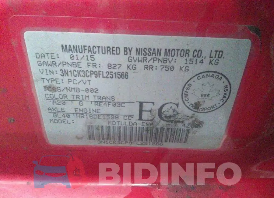 3N1CK3CP9FL251566 Photo# 9
