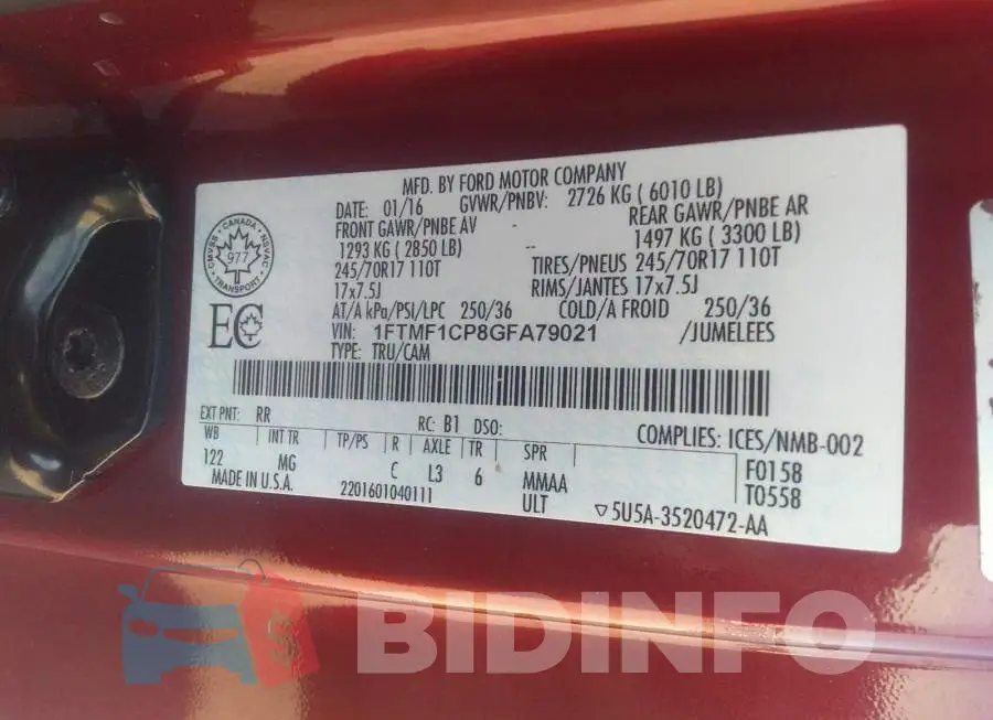 1FTMF1CP8GFA79021 Photo# 9
