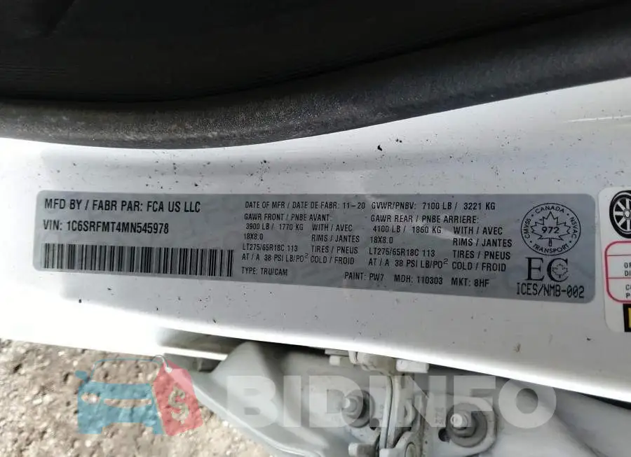 1C6SRFMT4MN545978 Photo# 9