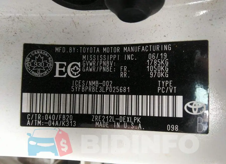 5YFBPRBE3LP025681 Photo# 9