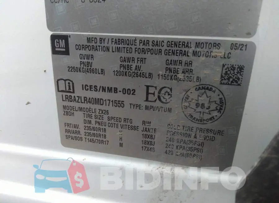 LRBAZLR40MD171555 Photo# 9