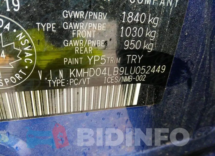 KMHD04LB9LU052449 Photo# 9