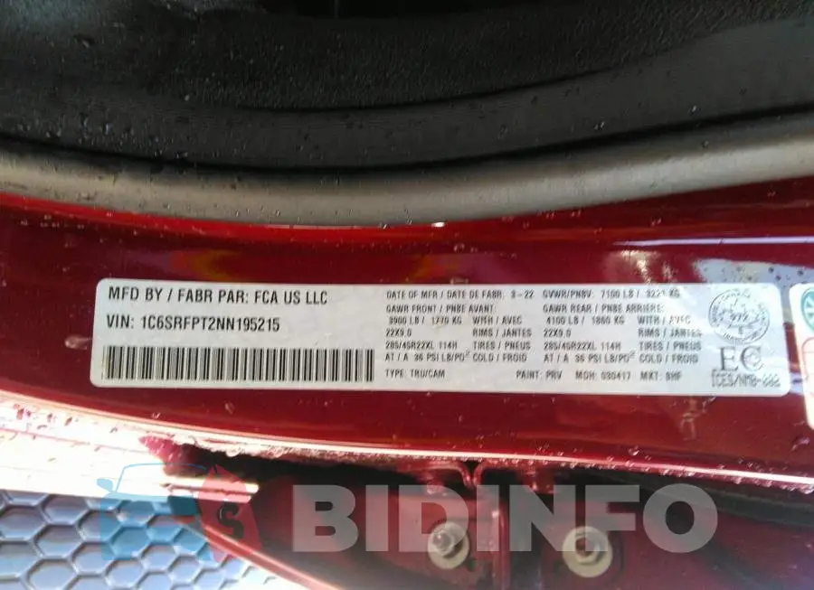 1C6SRFPT2NN195215 Photo# 9