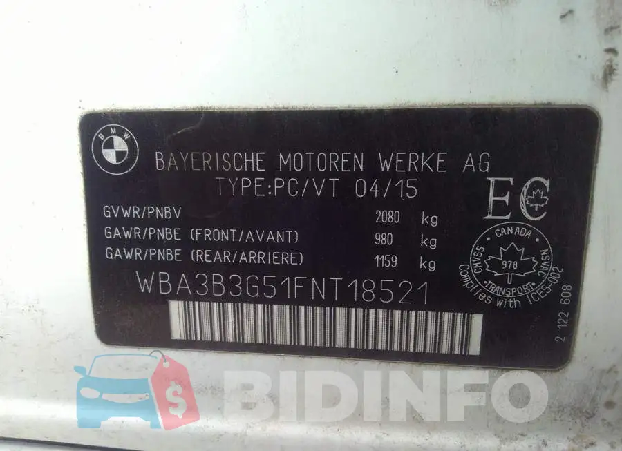 WBA3B3G51FNT18521 Photo# 9