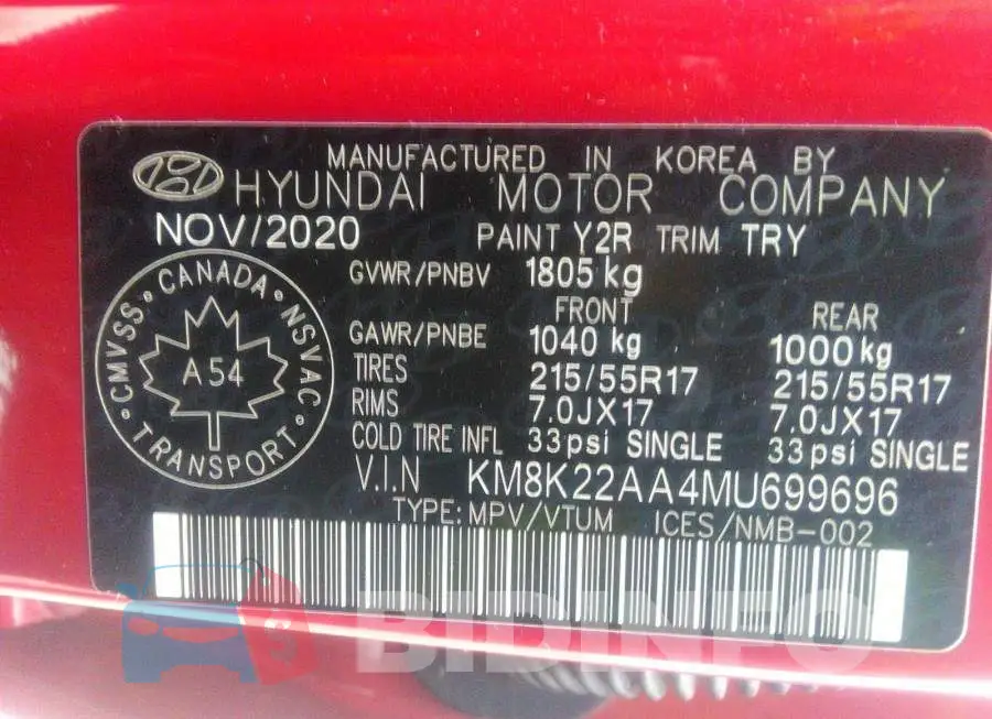 KM8K22AA4MU699696 Photo# 9
