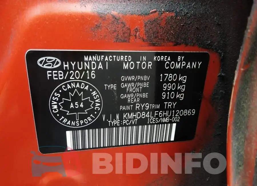 KMHD84LF6HU120869 Photo# 9