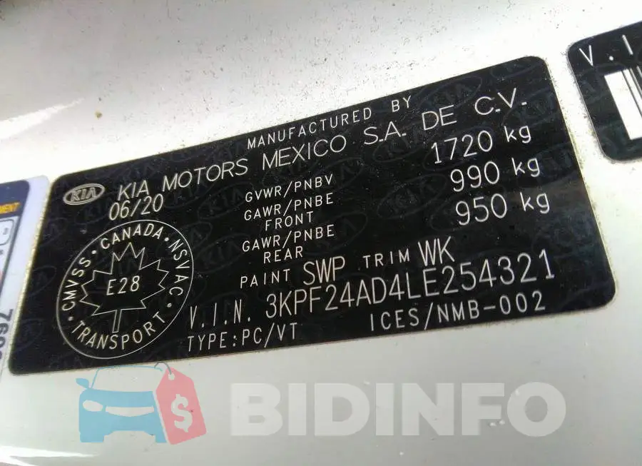 3KPF24AD4LE254321 Photo# 9