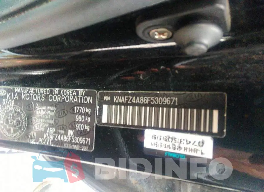 KNAFZ4A86F5309671 Photo# 9