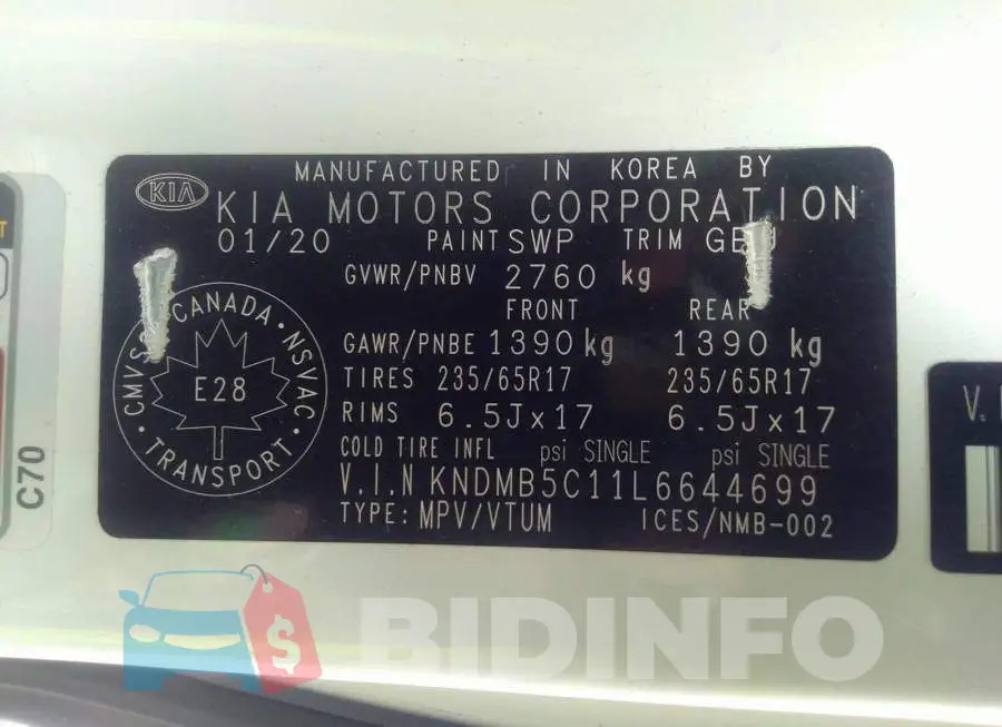 KNDMB5C11L6644699 Photo# 9