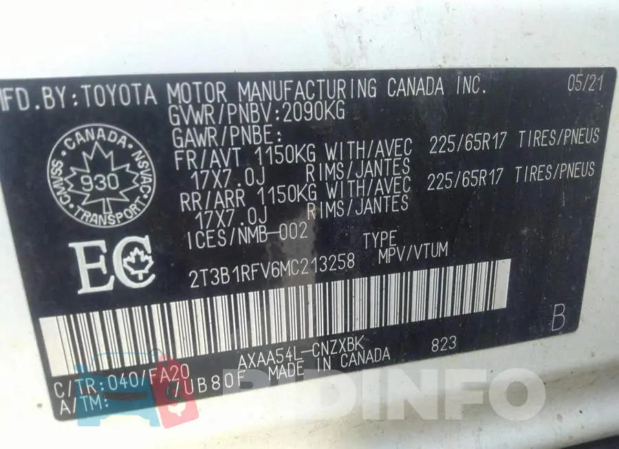 2T3B1RFV6MC213258 Photo# 9
