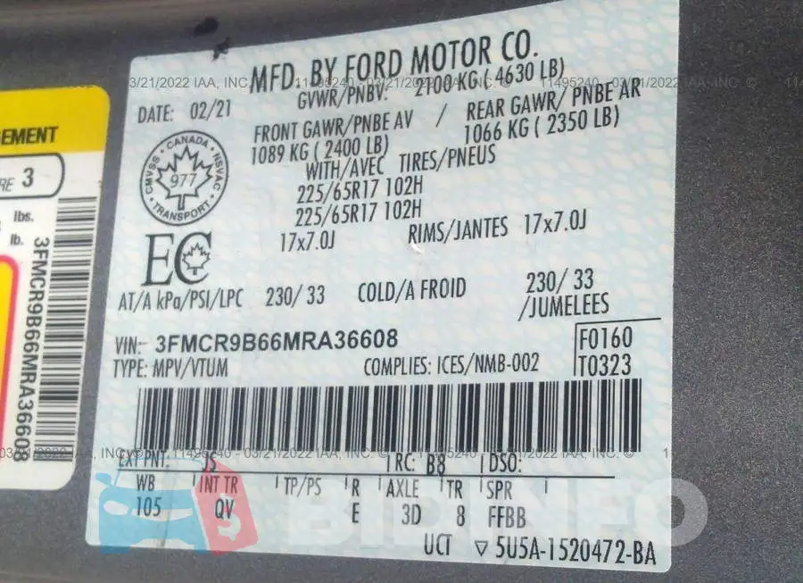 3FMCR9B66MRA36608 Photo# 9