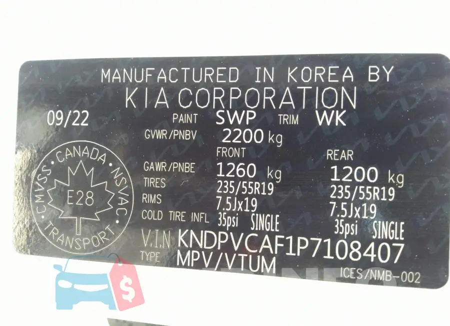 KNDPVCAF1P7108407 Photo# 9