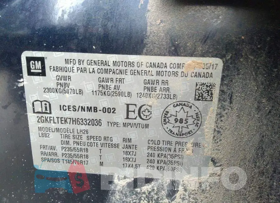 2GKFLTEK7H6332036 Photo# 9