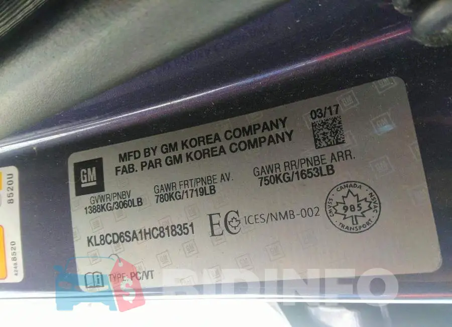 KL8CD6SA1HC818351 Photo# 9