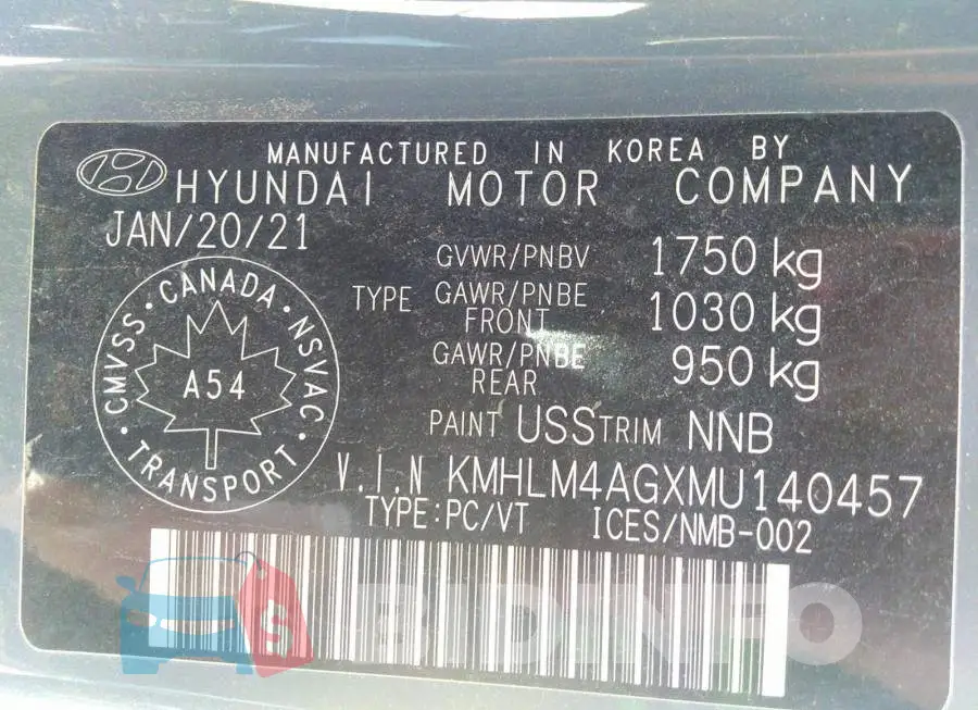 KMHLM4AGXMU140457 Photo# 9