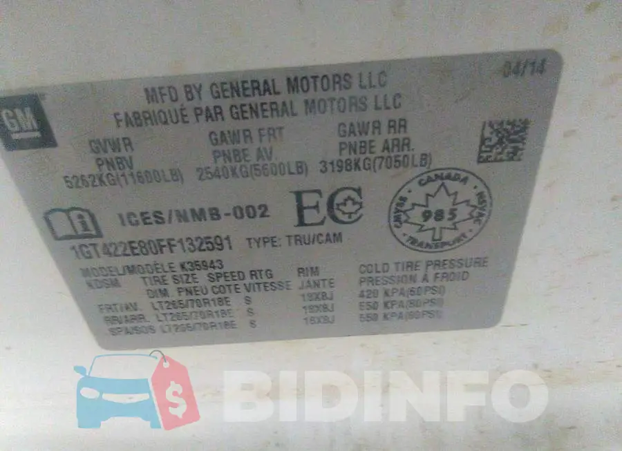 1GT422E80FF132591 Photo# 9