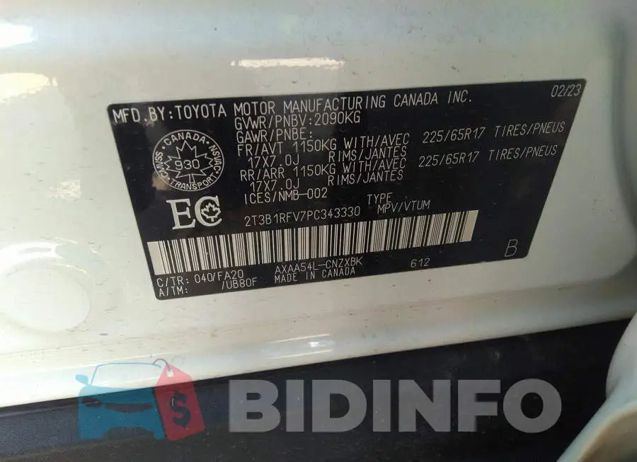 2T3B1RFV7PC343330 Photo# 9