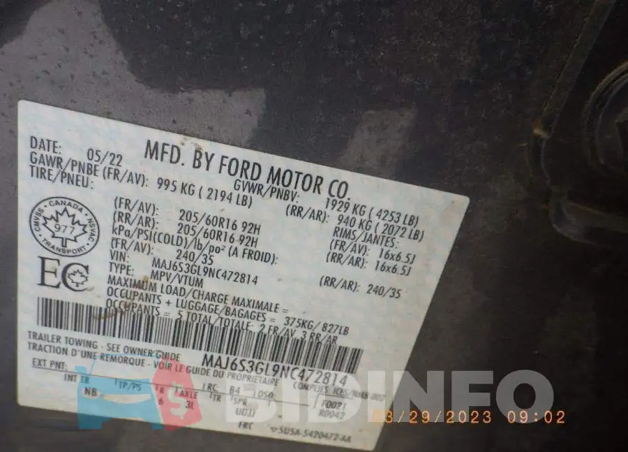 MAJ6S3GL9NC472814 Photo# 8