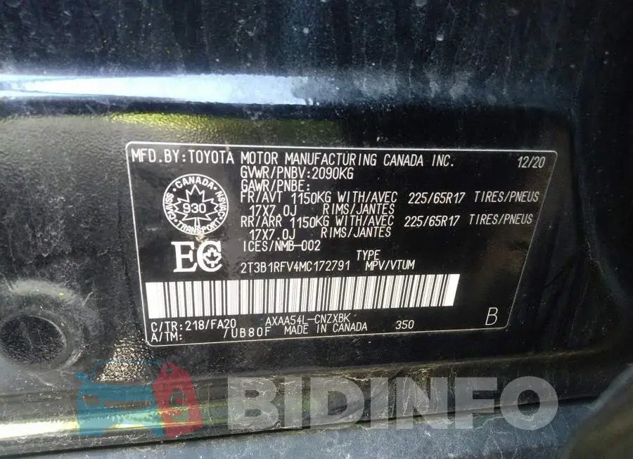 2T3B1RFV4MC172791 Photo# 9