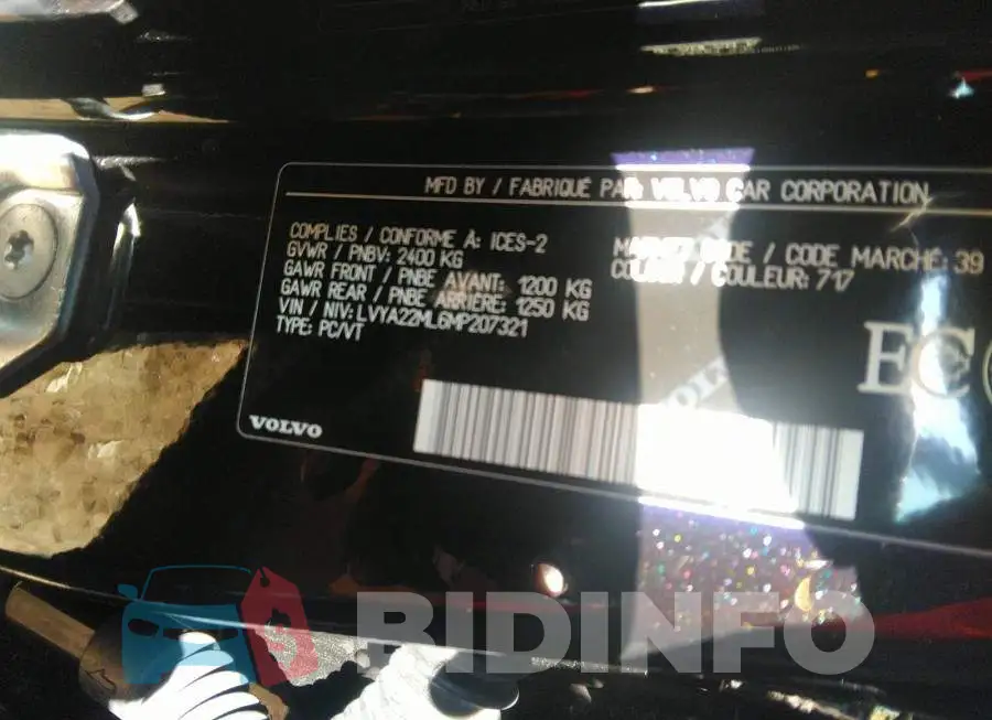 LVYA22ML6MP207321 Photo# 9