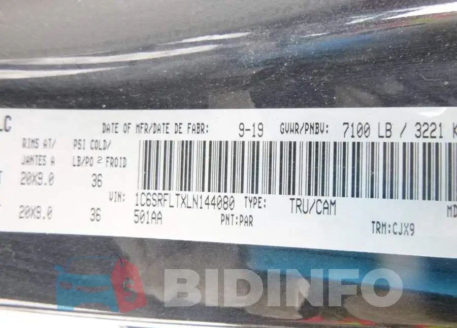 1C6SRFLTXLN144080 Photo# 9