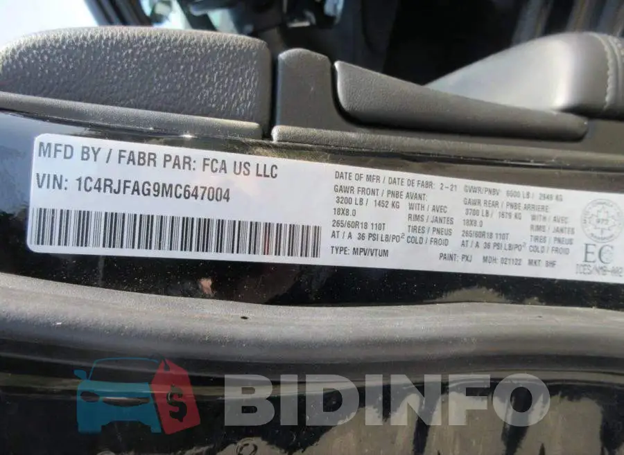 1C4RJFAG9MC647004 Photo# 9