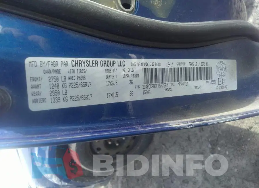 3C4PDCAB8FT577522 Photo# 9