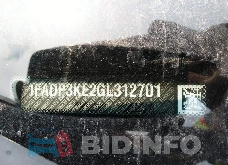 1FADP3KE2GL312701 Photo# 9
