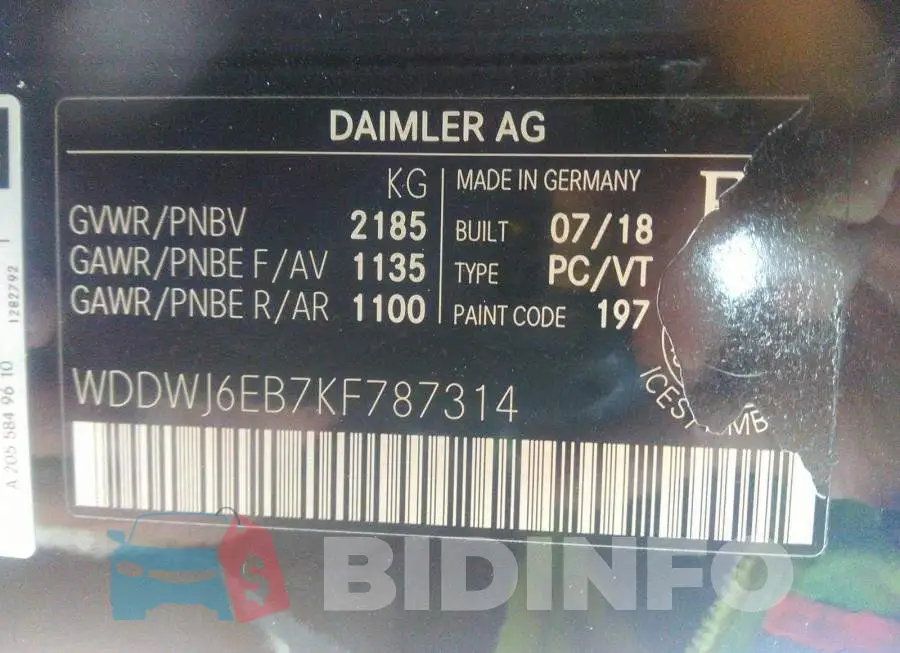 WDDWJ6EB7KF787314 Photo# 9