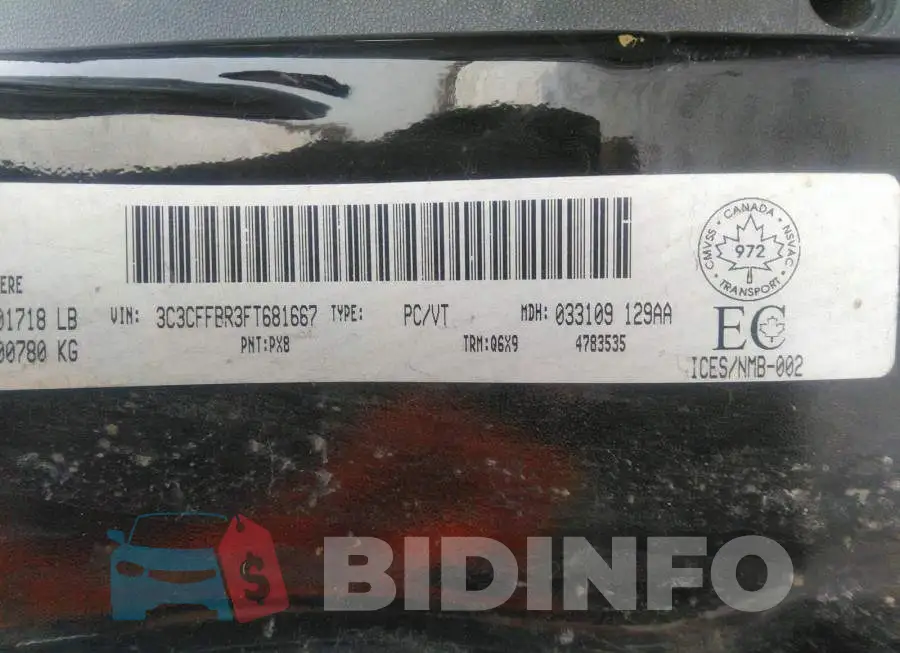 3C3CFFBR3FT681667 Photo# 9