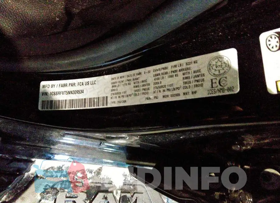 1C6SRFVT5NN309534 Photo# 9