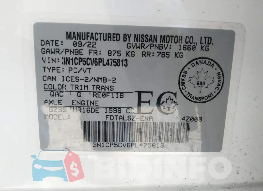3N1CP5CV6PL475813 Photo# 9