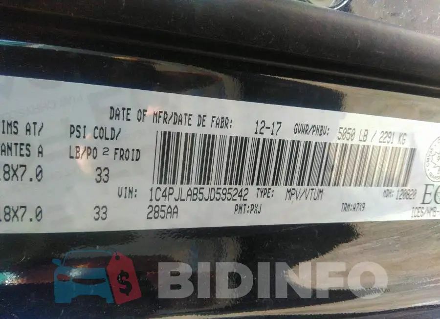 1C4PJLAB5JD595242 Photo# 9