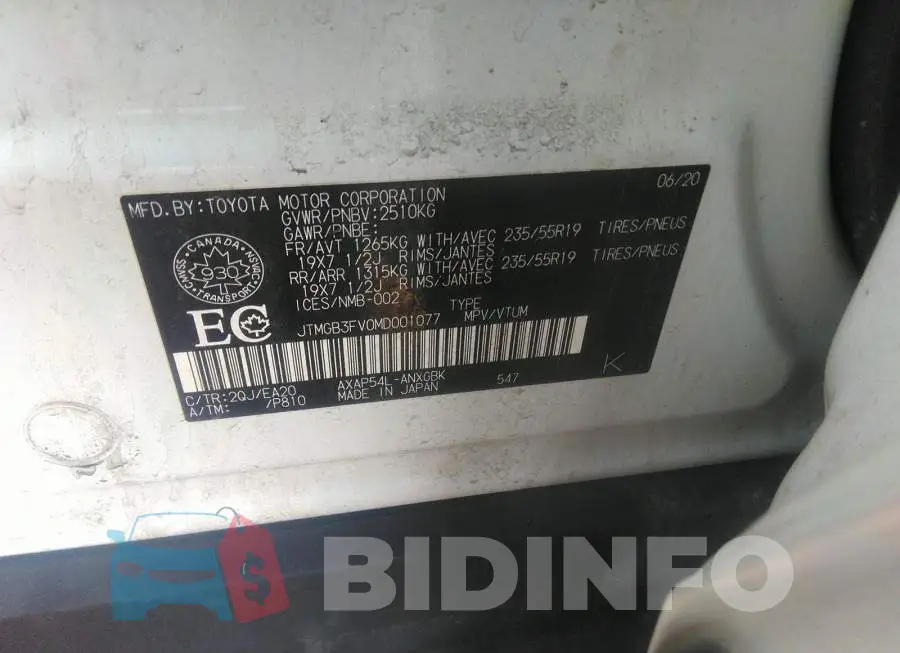 JTMGB3FV0MD001077 Photo# 9