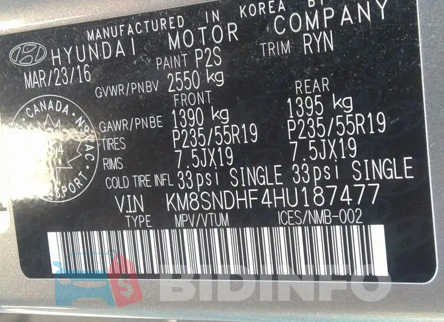 KM8SNDHF4HU187477 Photo# 9