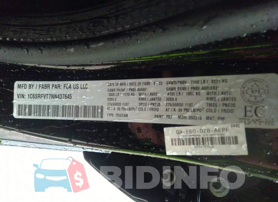 1C6SRFVT7NN437645 Photo# 9