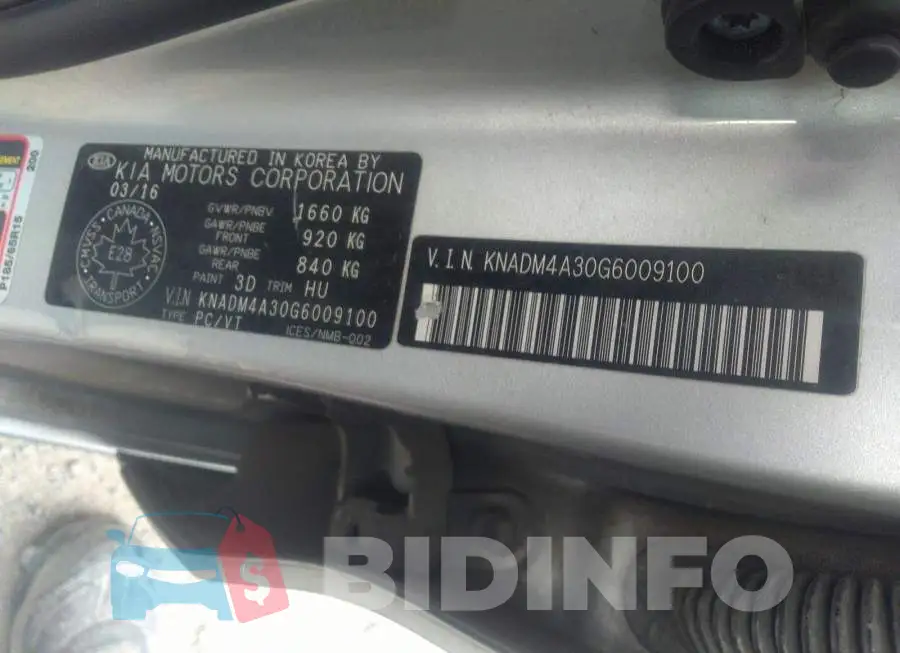 KNADM4A30G6009100 Photo# 9