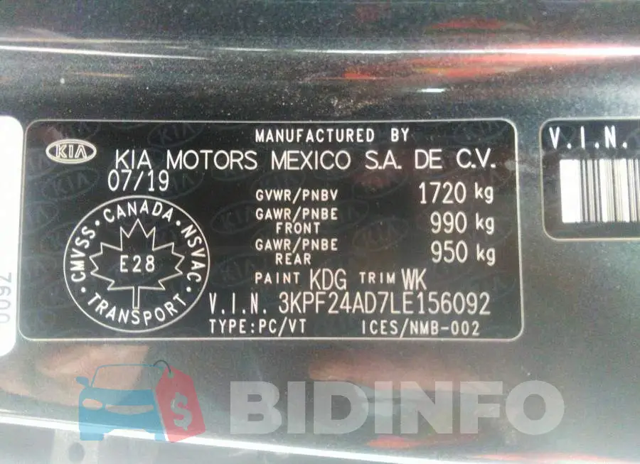 3KPF24AD7LE156092 Photo# 9