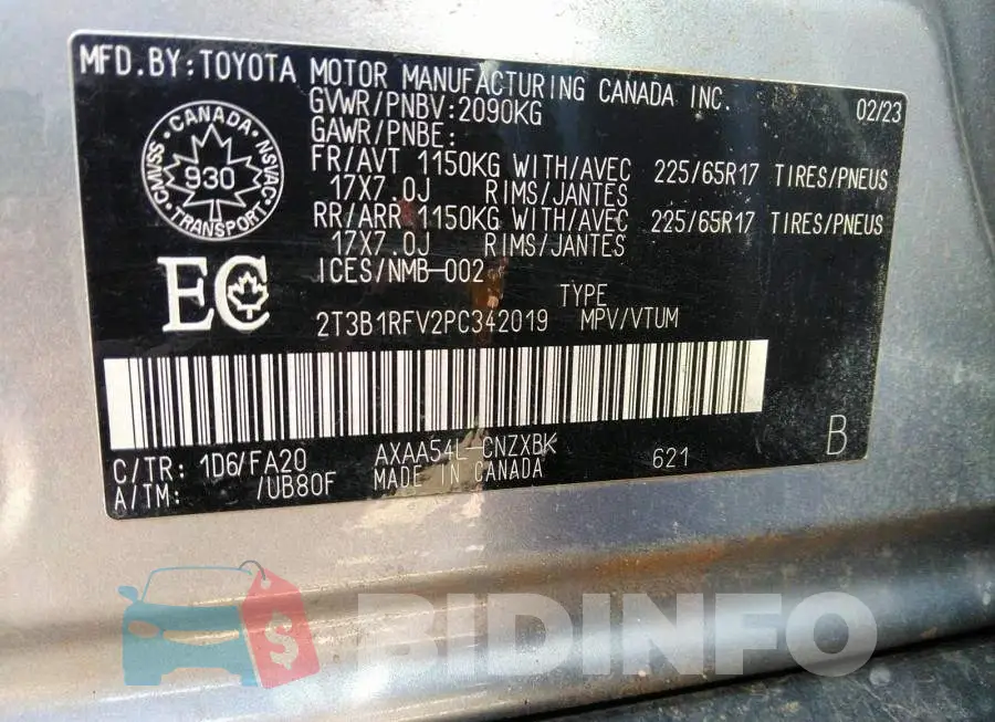 2T3B1RFV2PC342019 Photo# 9