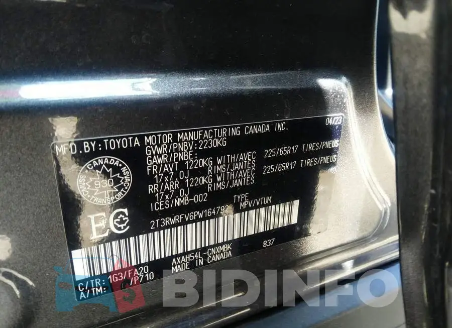 2T3RWRFV6PW164792 Photo# 9