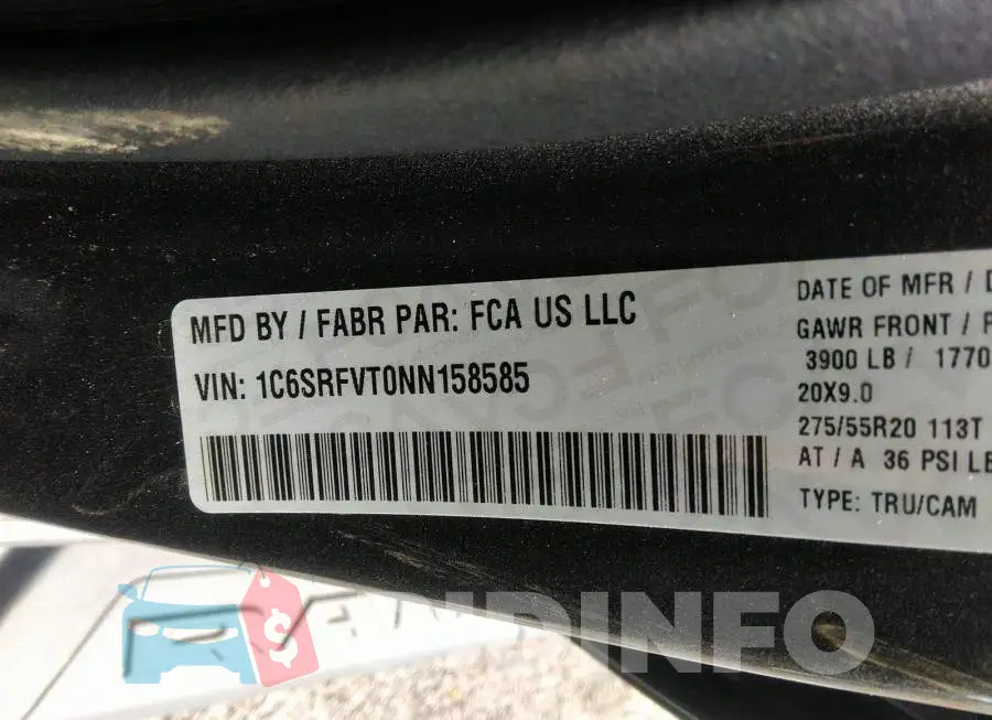 1C6SRFVT0NN158585 Photo# 9