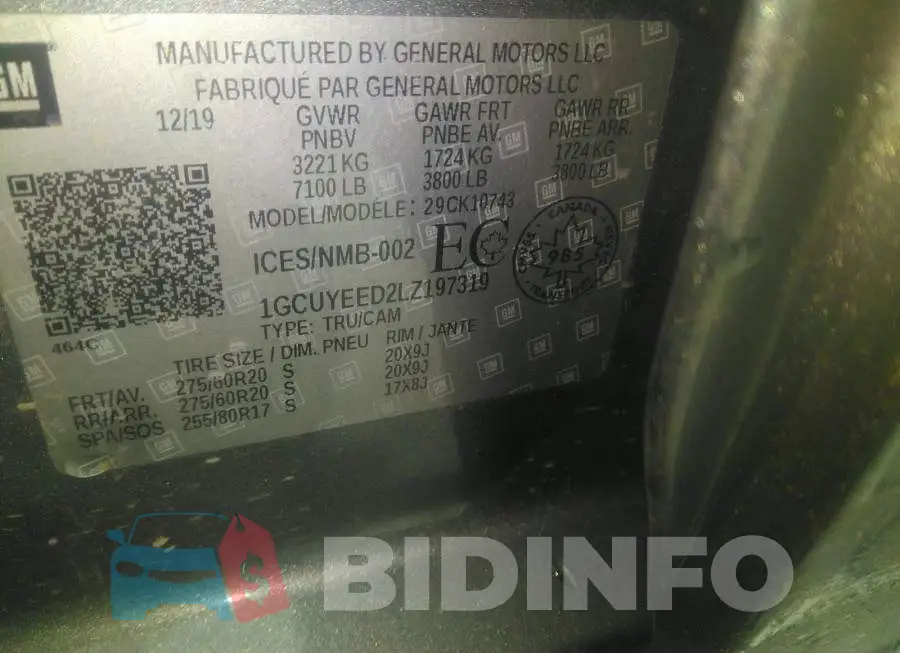 1GCUYEED2LZ197319 Photo# 9