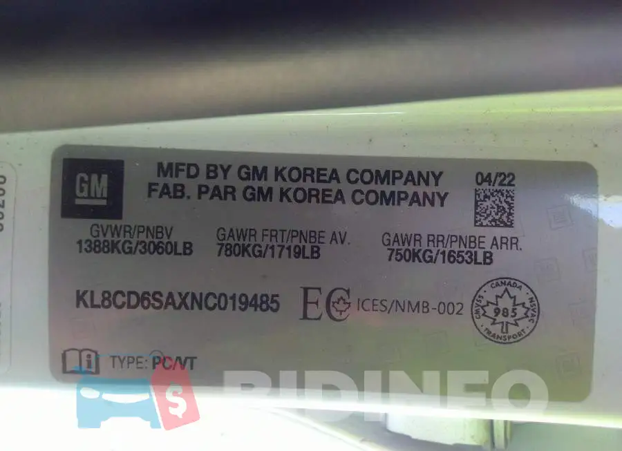 KL8CD6SAXNC019485 Photo# 9