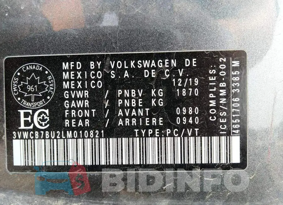 3VWCB7BU2LM010821 Photo# 9