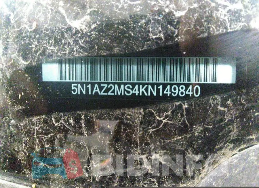 5N1AZ2MS4KN149840 Photo# 9