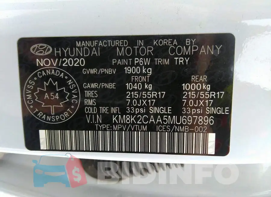 KM8K2CAA5MU697896 Photo# 9