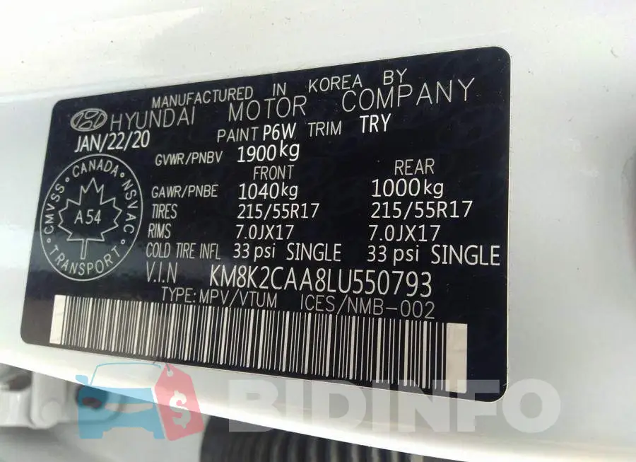 KM8K2CAA8LU550793 Photo# 9