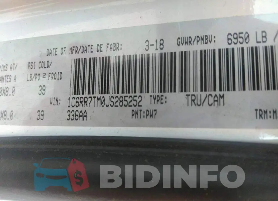 1C6RR7TM0JS285252 Photo# 9